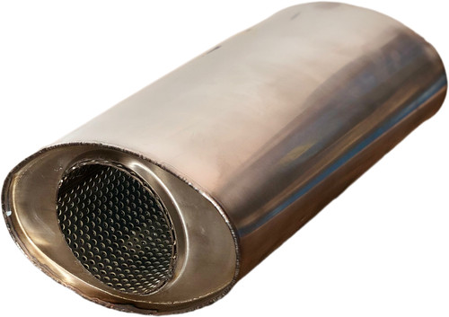 Silenziatore acciaio inox 76mm - acciaio,